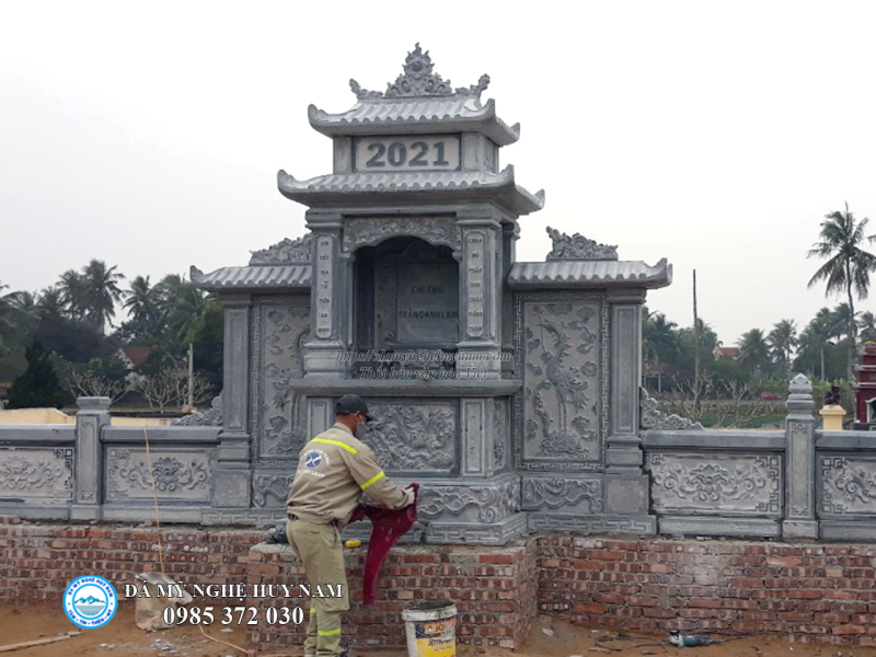 Công trình lắp đặt lăng thờ đá đẹp tại Diễn Châu – Nghệ An
