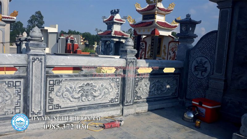 Lắp đặt khu lăng mộ đá bạt băm cao cấp tại Ba Đồn – Quảng Bình