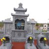 Lắp đặt lăng thờ đá đẹp tại Quang Thiện, Kim Sơn, Ninh Bình