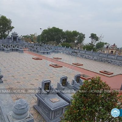 Lắp đặt khu lăng mộ đá đẹp cho chi họ Đậu tại xã Diễn Tháp – Diễn Châu – Nghệ An